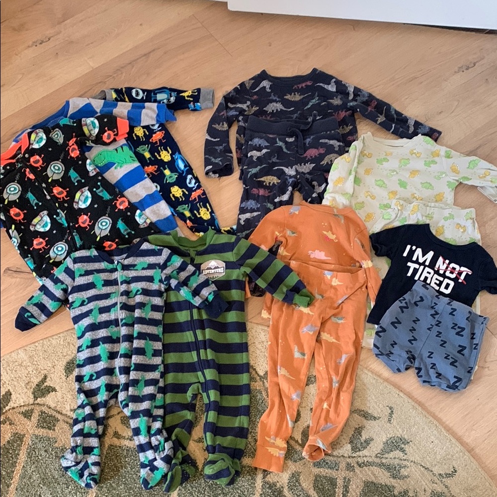 Boy Pyjama Bundle - 9 Sets - 0-3 years